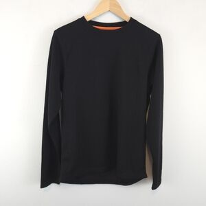 Omni-Wool Men's Black Crew Neck Long Sleeve Base Layer
